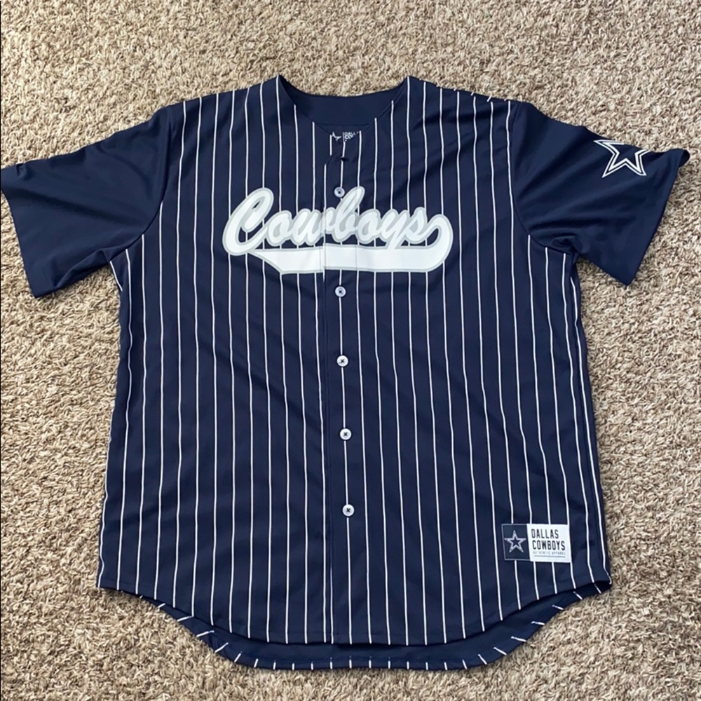 Dallas cowboys baseball jersey button up